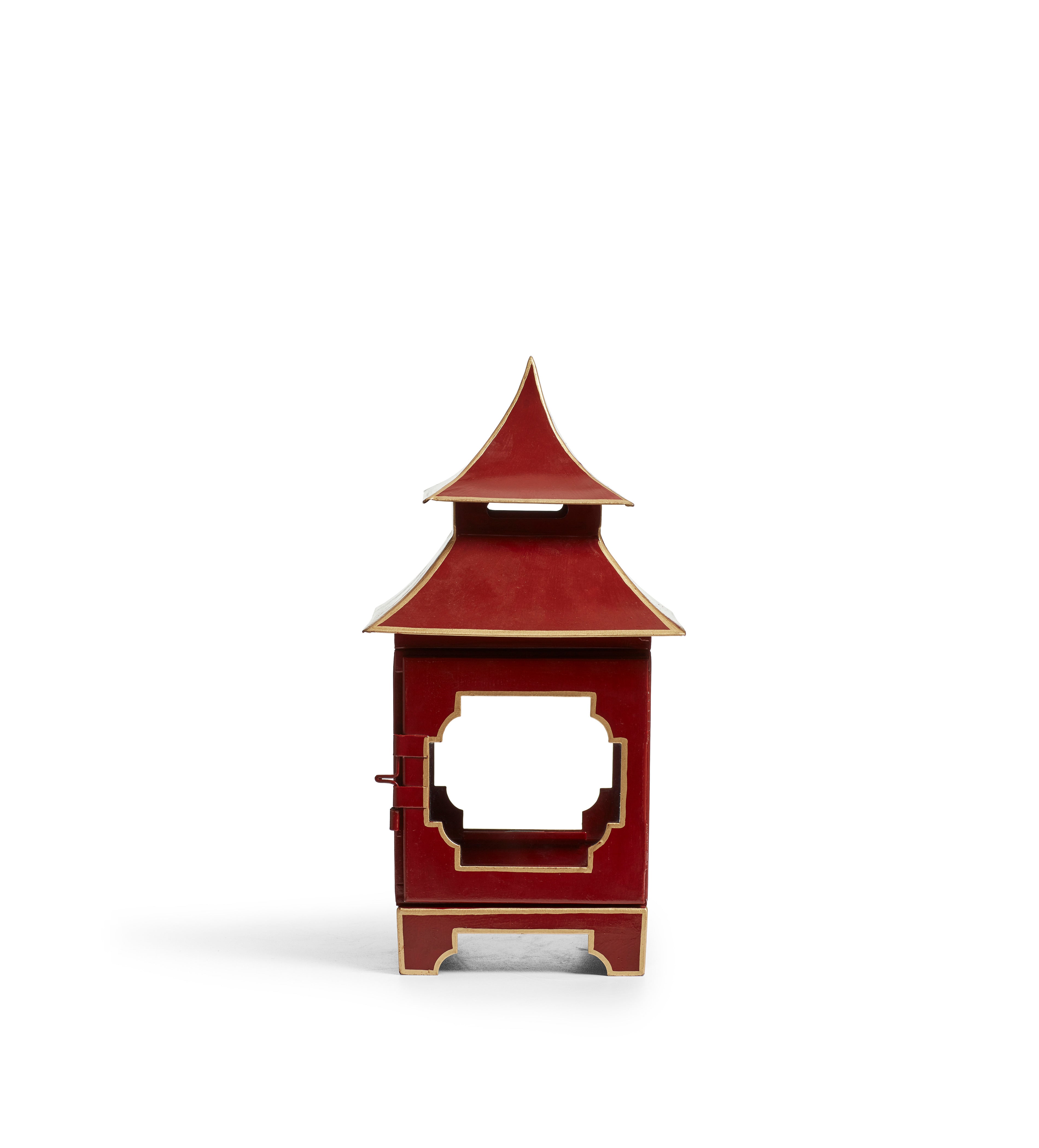Chamak Table Lantern - Red | OKA