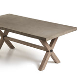 Charing Indoor/Outdoor Dining Table - Ash Grey