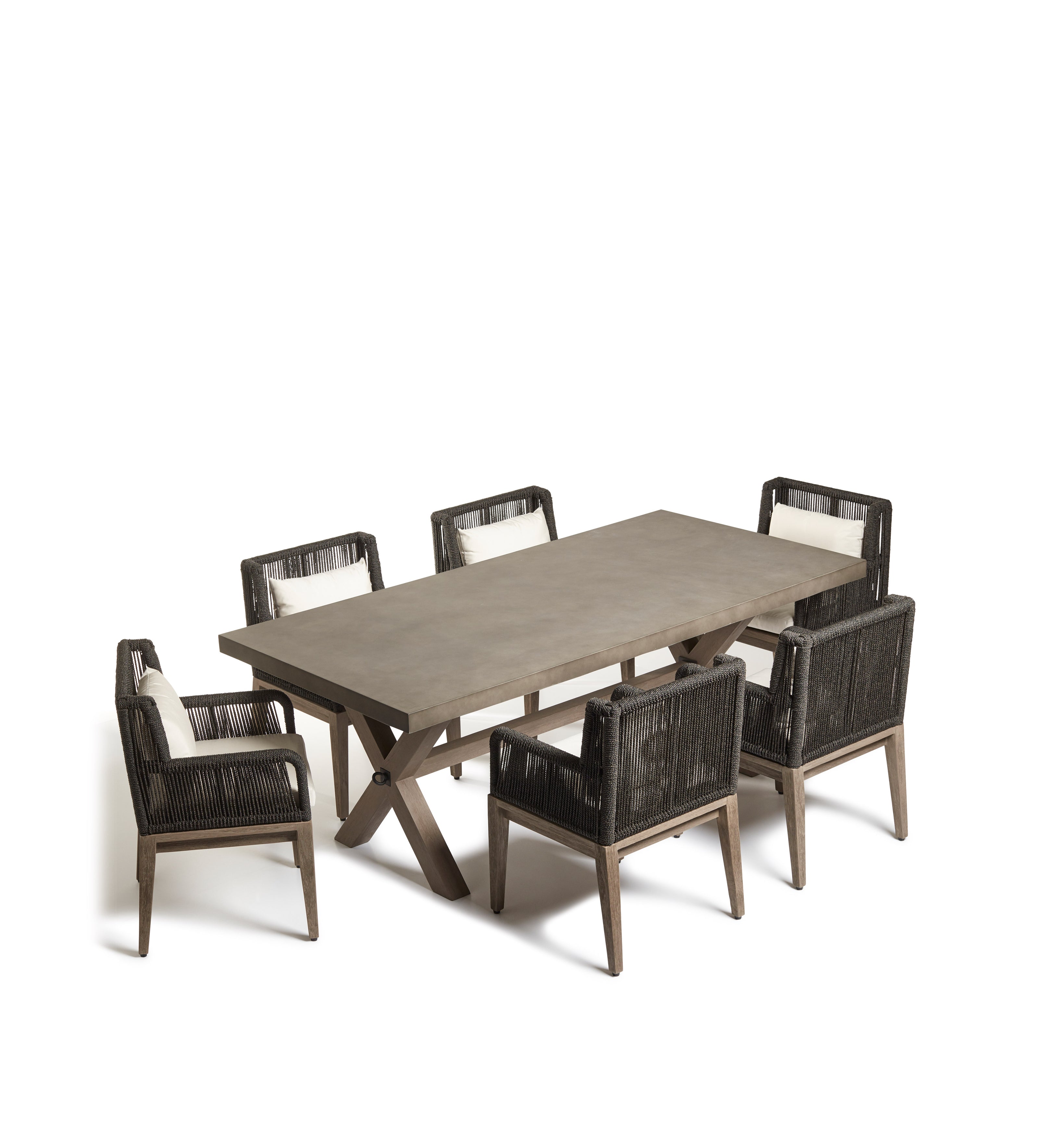 Charing Indoor/Outdoor Dining Table - Ash Grey