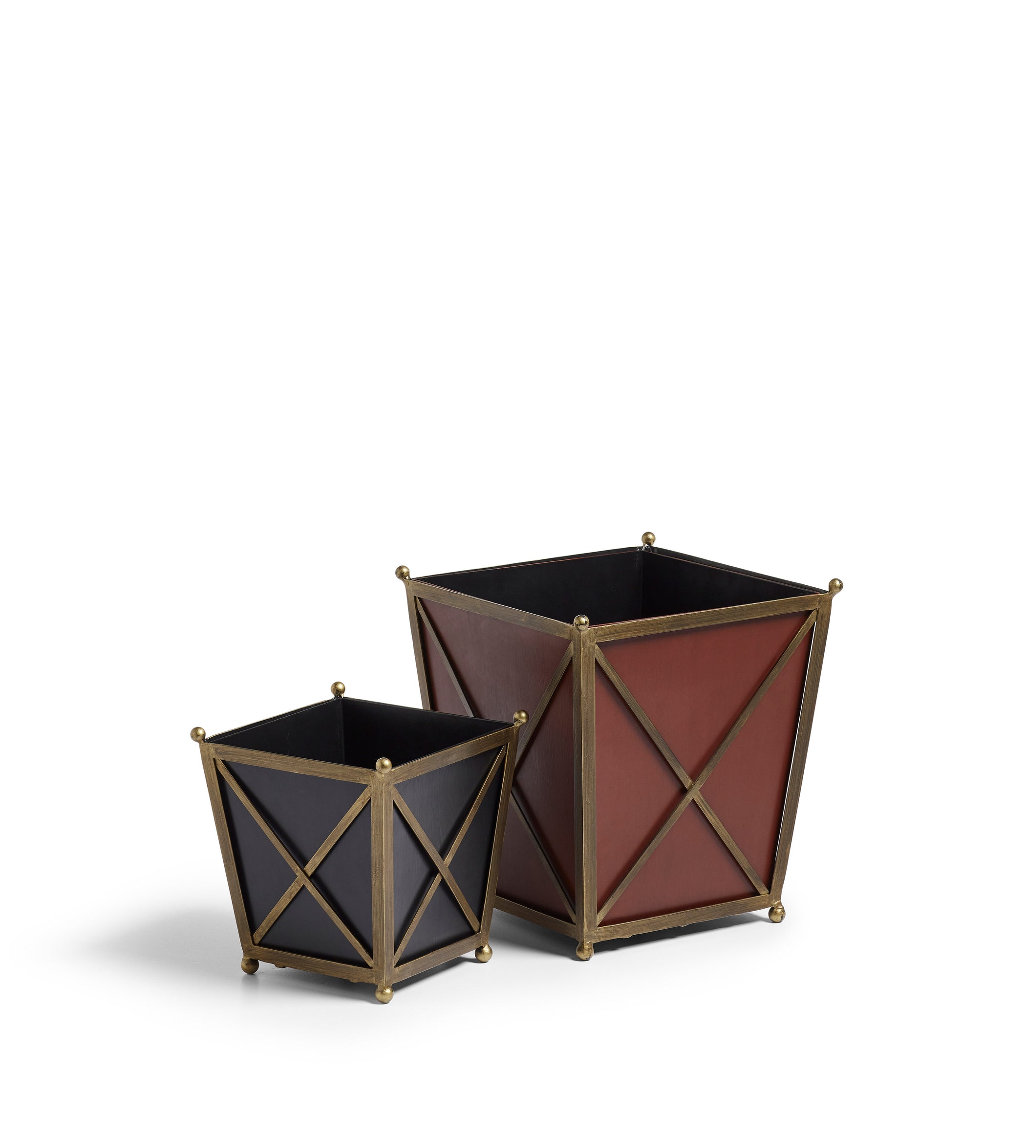 Cista Metal Planters Pair - Multi