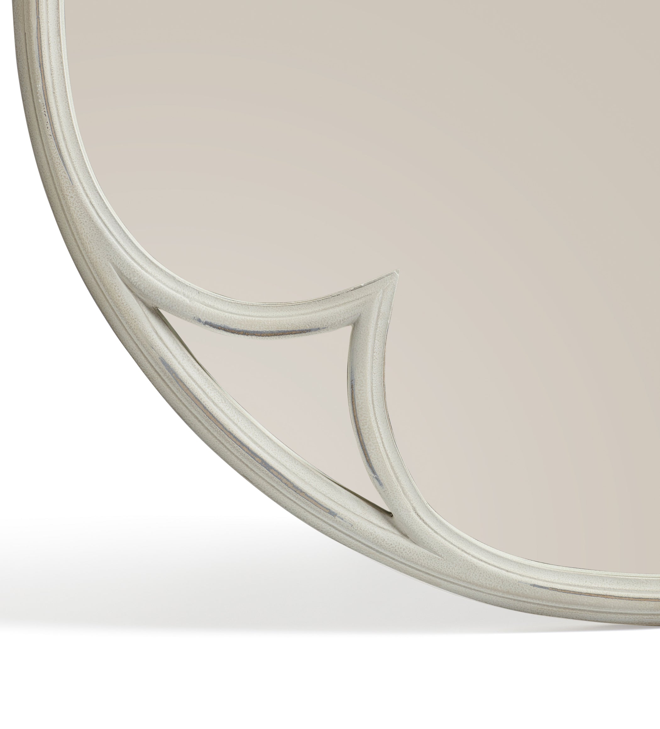 Clover Mirror - Distressed Grey
