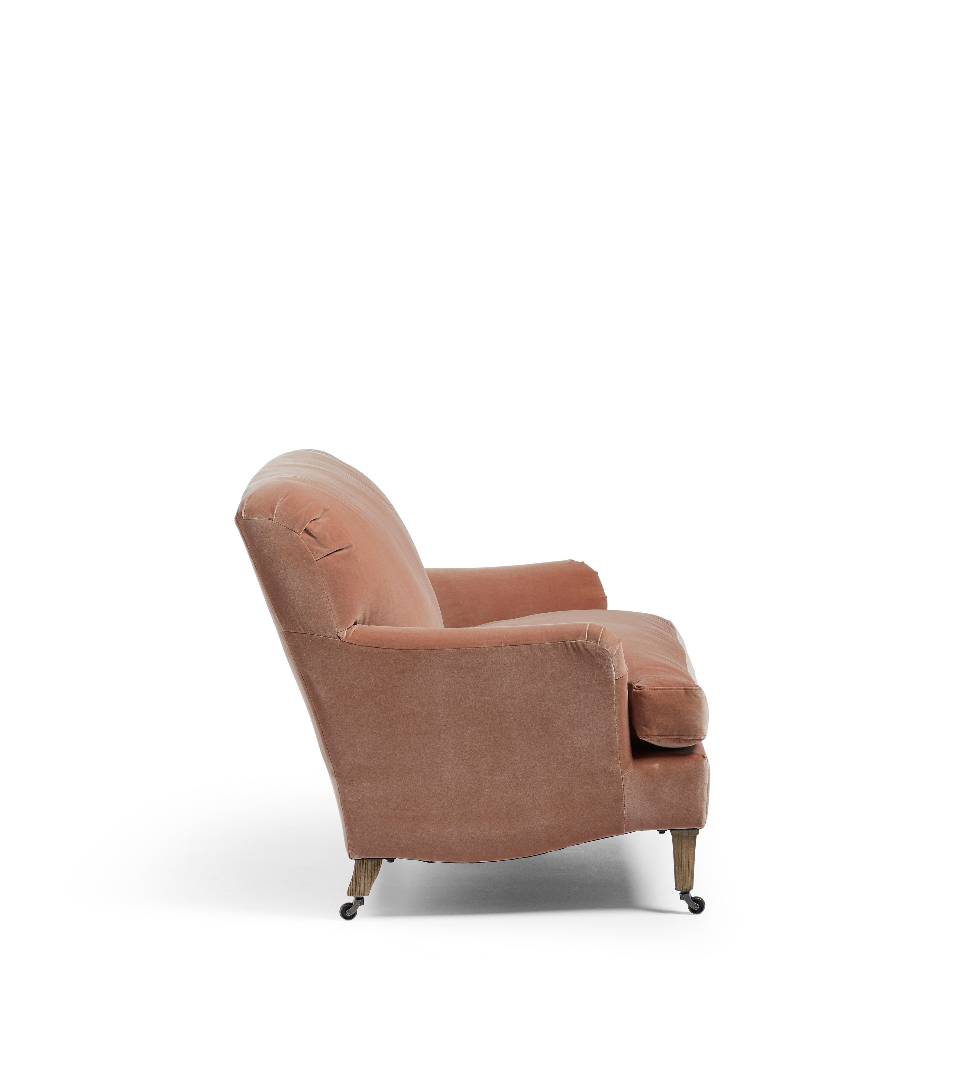 Coleridge Velvet 2-Seater Sofa - Apricot