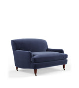 Coleridge 2-Seater Sofa with Fixed Velvet Cover - Sapphire