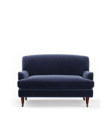 Coleridge 2-Seater Sofa with Fixed Velvet Cover - Sapphire