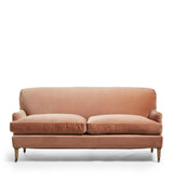 Coleridge Velvet 3-Seater Sofa - Apricot