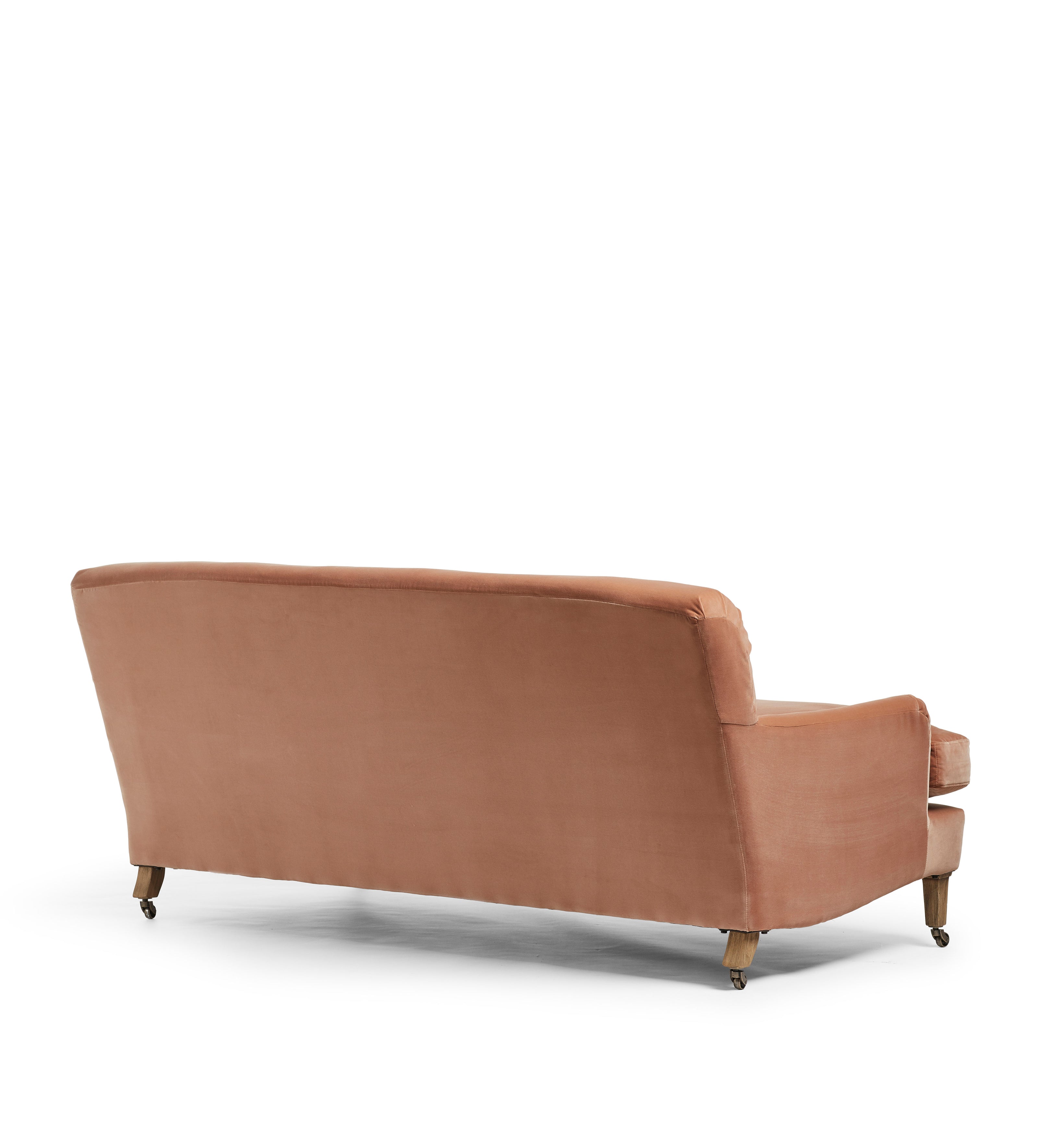 Coleridge Velvet 3-Seater Sofa - Apricot