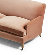 Coleridge Velvet 3-Seater Sofa - Apricot
