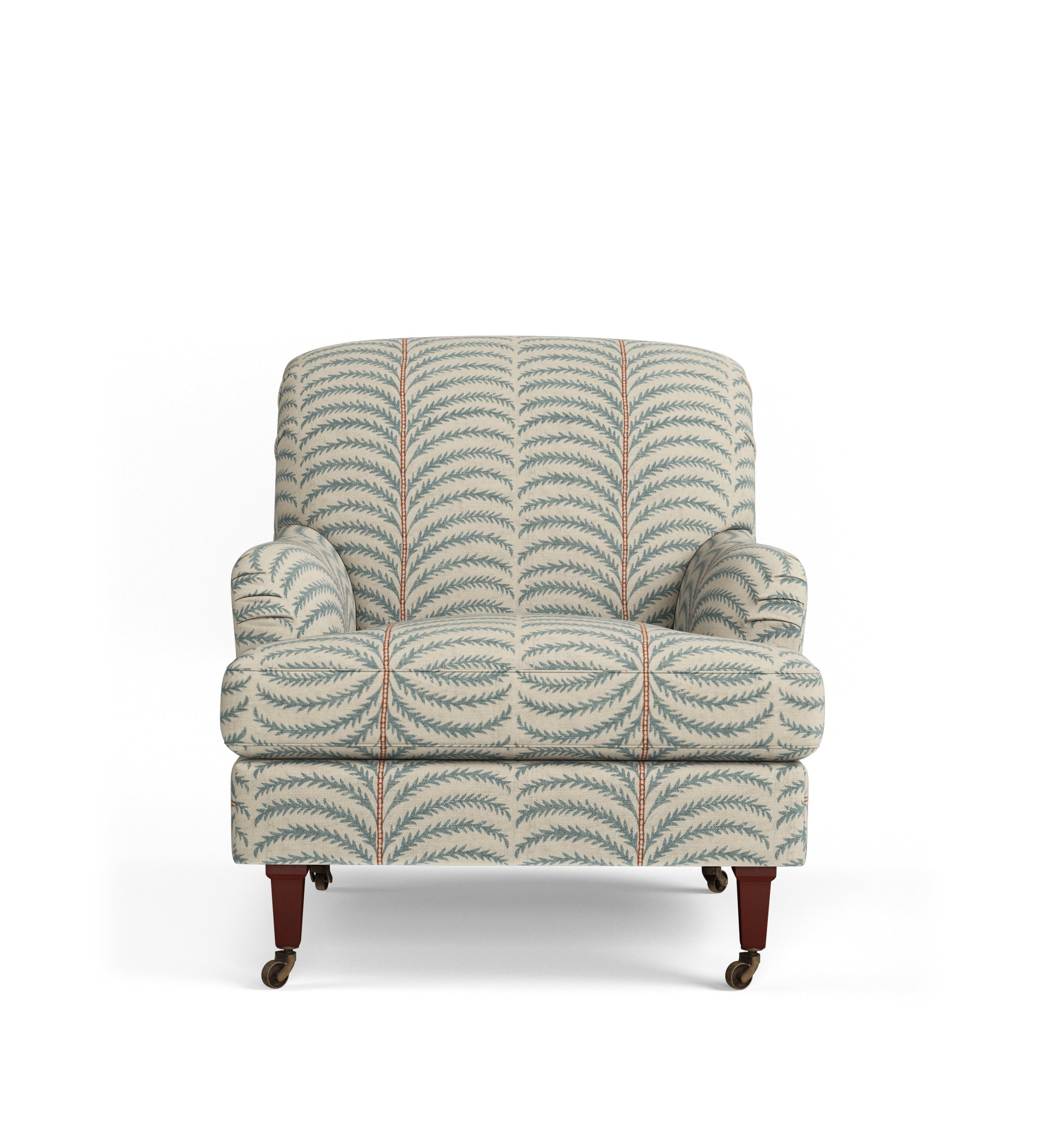Coleridge Areca Linen Armchair - Seafoam
