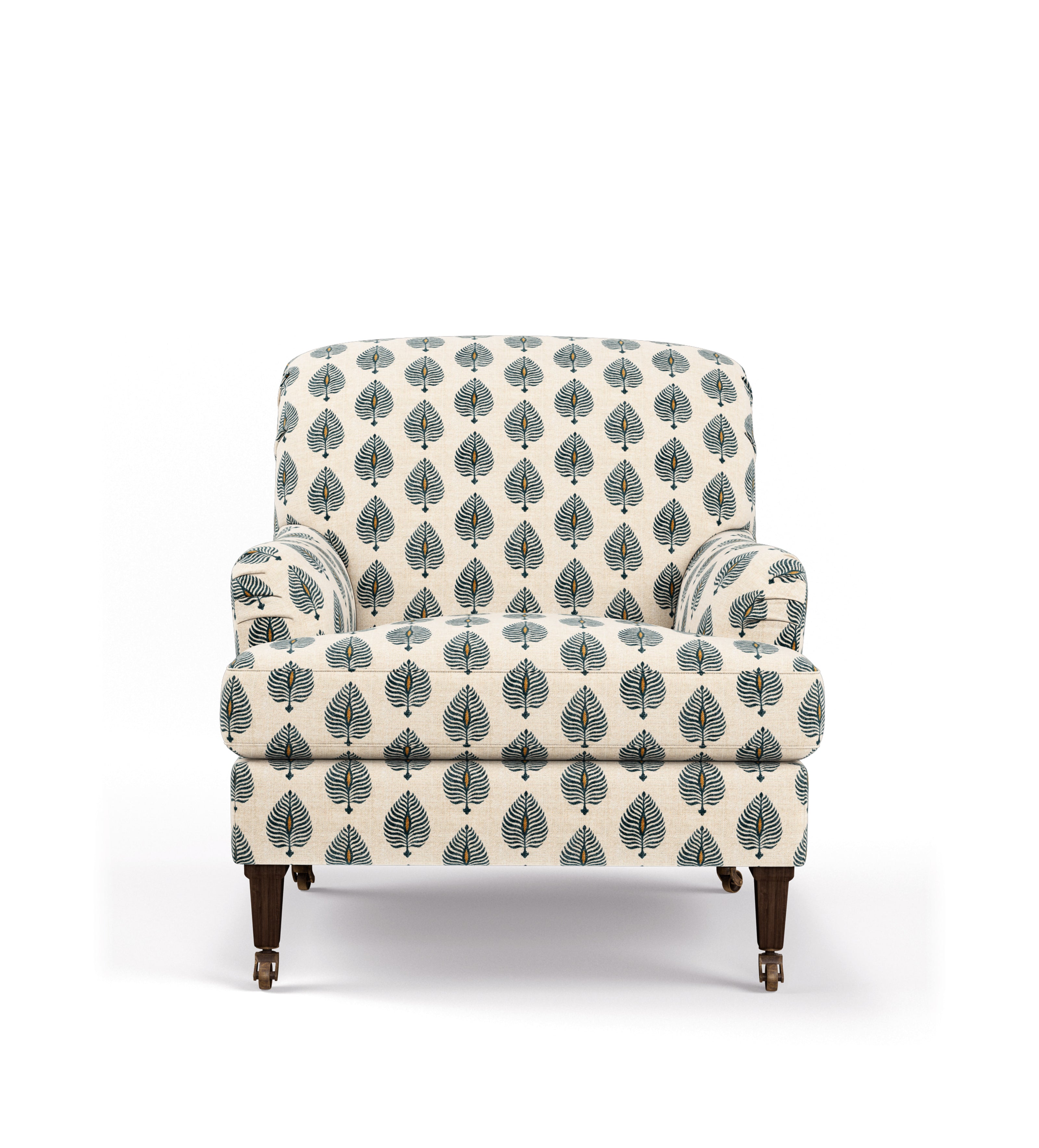 Coleridge Ocellus Armchair with Fixed Velvet Cover - Natural