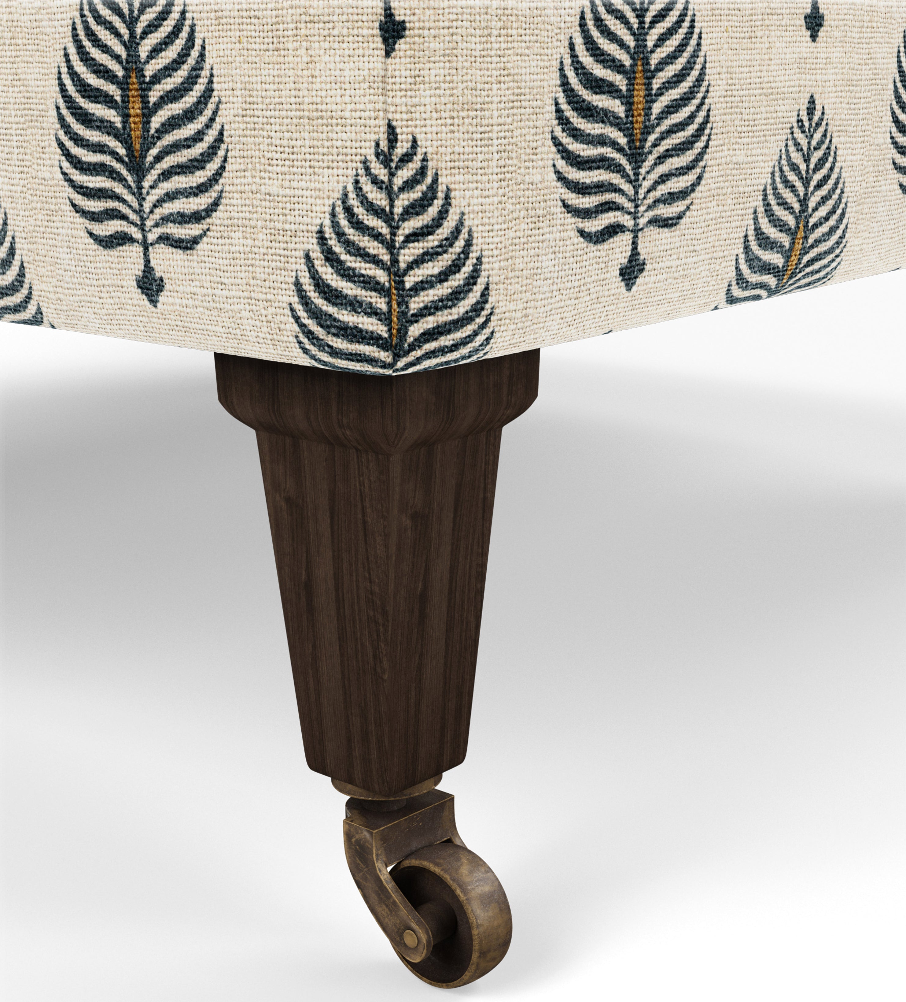 Coleridge Ocellus Armchair with Fixed Velvet Cover - Natural