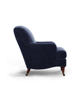 Coleridge Armchair with Fixed Velvet Cover - Sapphire