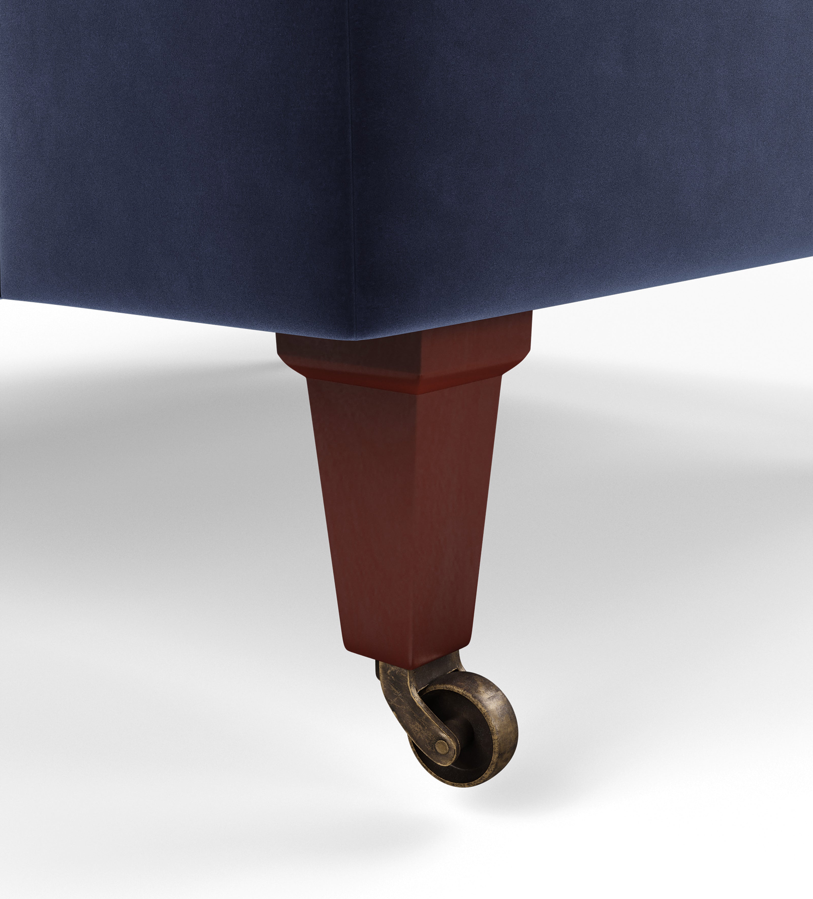 Coleridge Armchair with Fixed Velvet Cover - Sapphire
