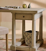 Cornelia Wastepaper Bin - Dirty Orange/Blue