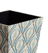 Cornelia Wastepaper Bin - Dirty Orange/Blue