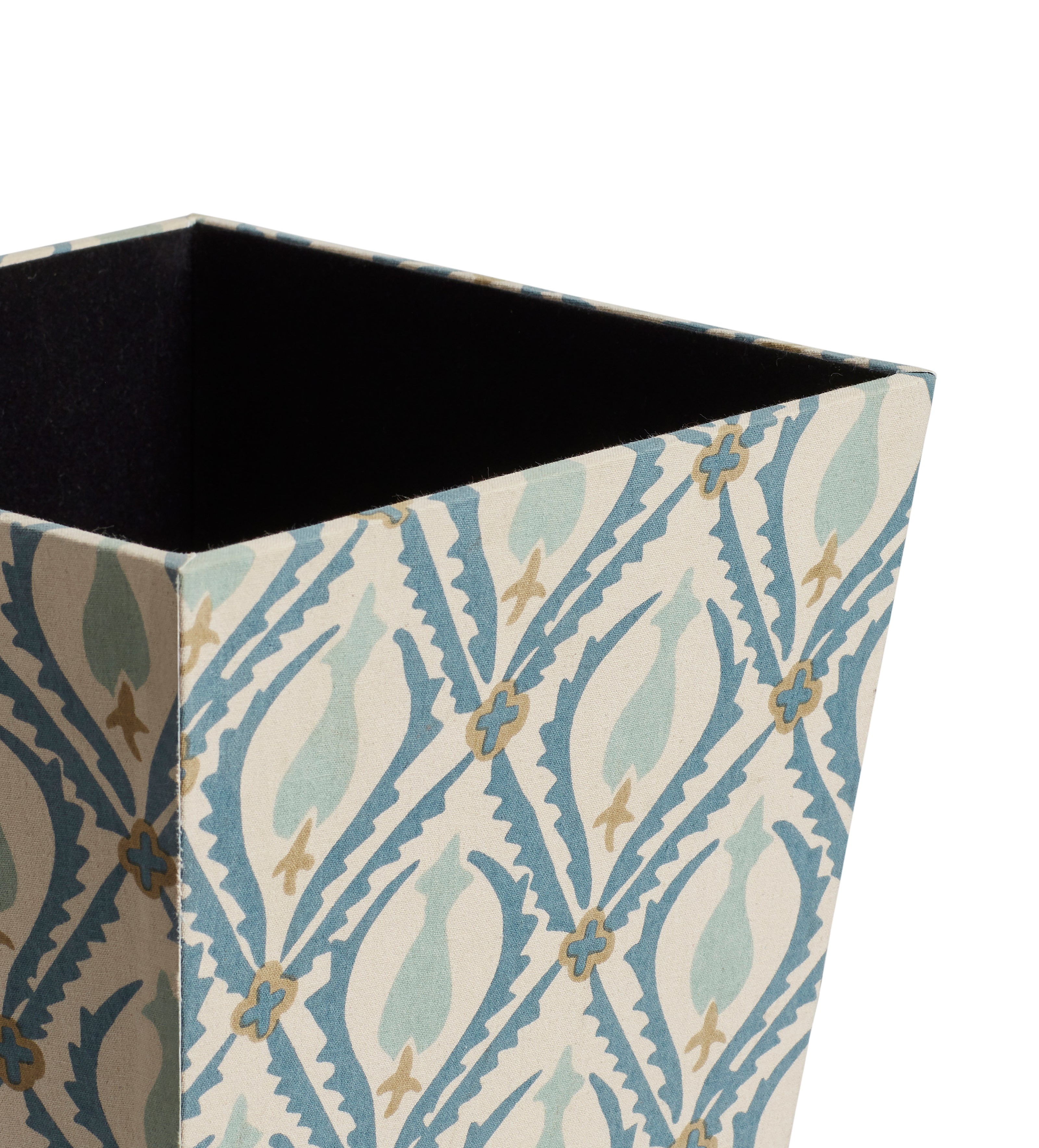 Cornelia Wastepaper Bin - Dirty Orange/Blue