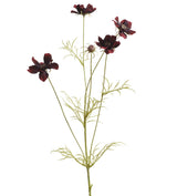 Faux Cosmos Stem - Burgundy