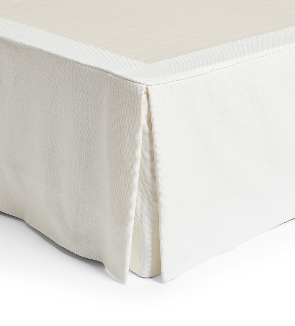 Bed Valance 100% Cotton - Single - Off-White