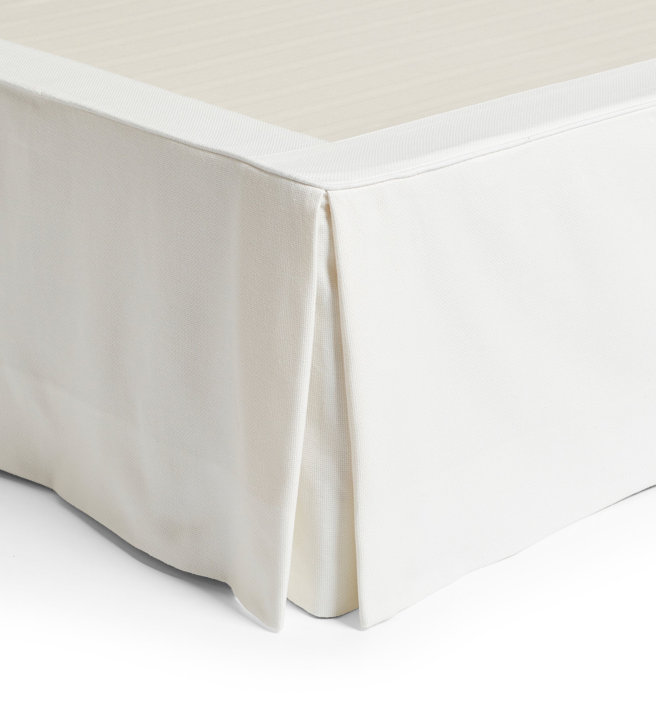 Bed Valance 100% Cotton - Single - Off-White