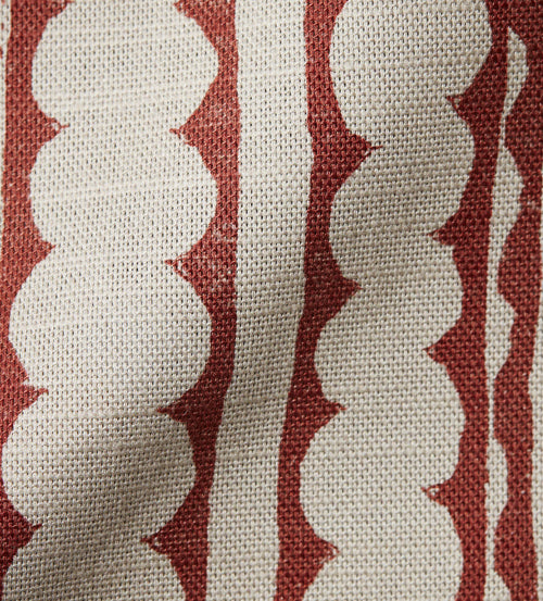 Huaca Stripe Print - Blood Orange