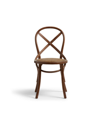 Croix Rattan Dining Chair - Burnt Oak