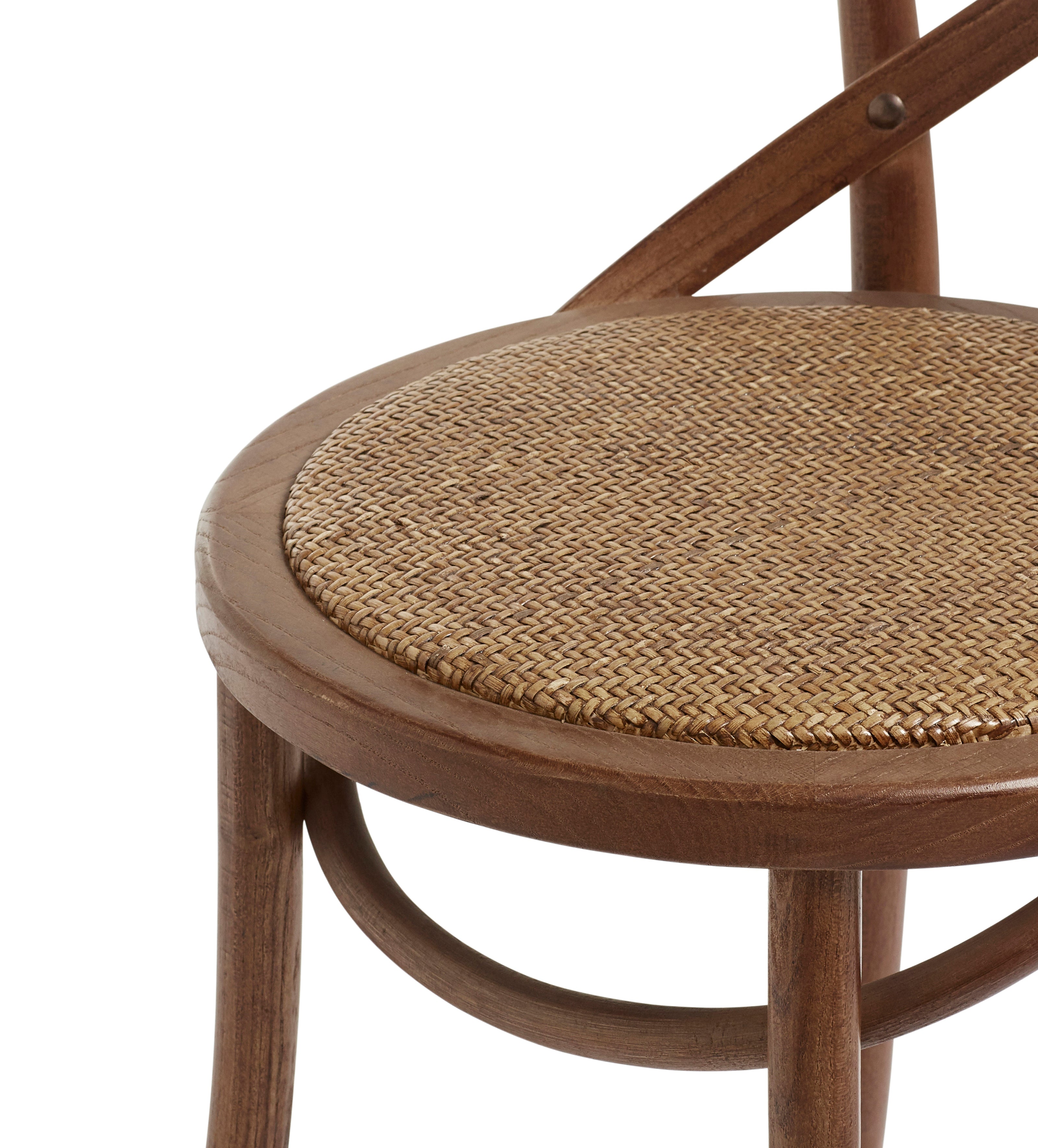 Croix Rattan Dining Chair - Burnt Oak