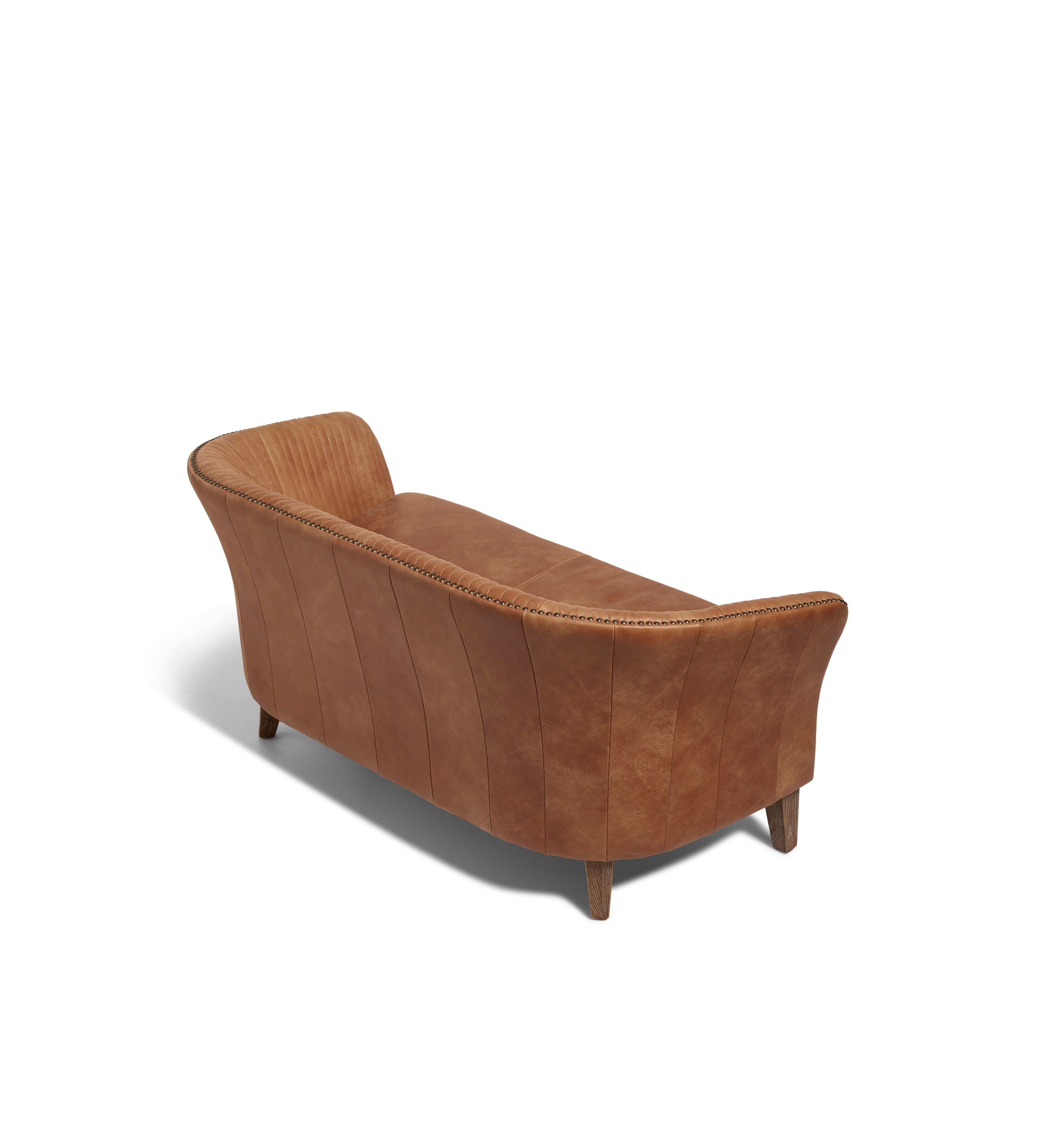 Crosby Leather 2-Seater Sofa - Hazelnut Brown