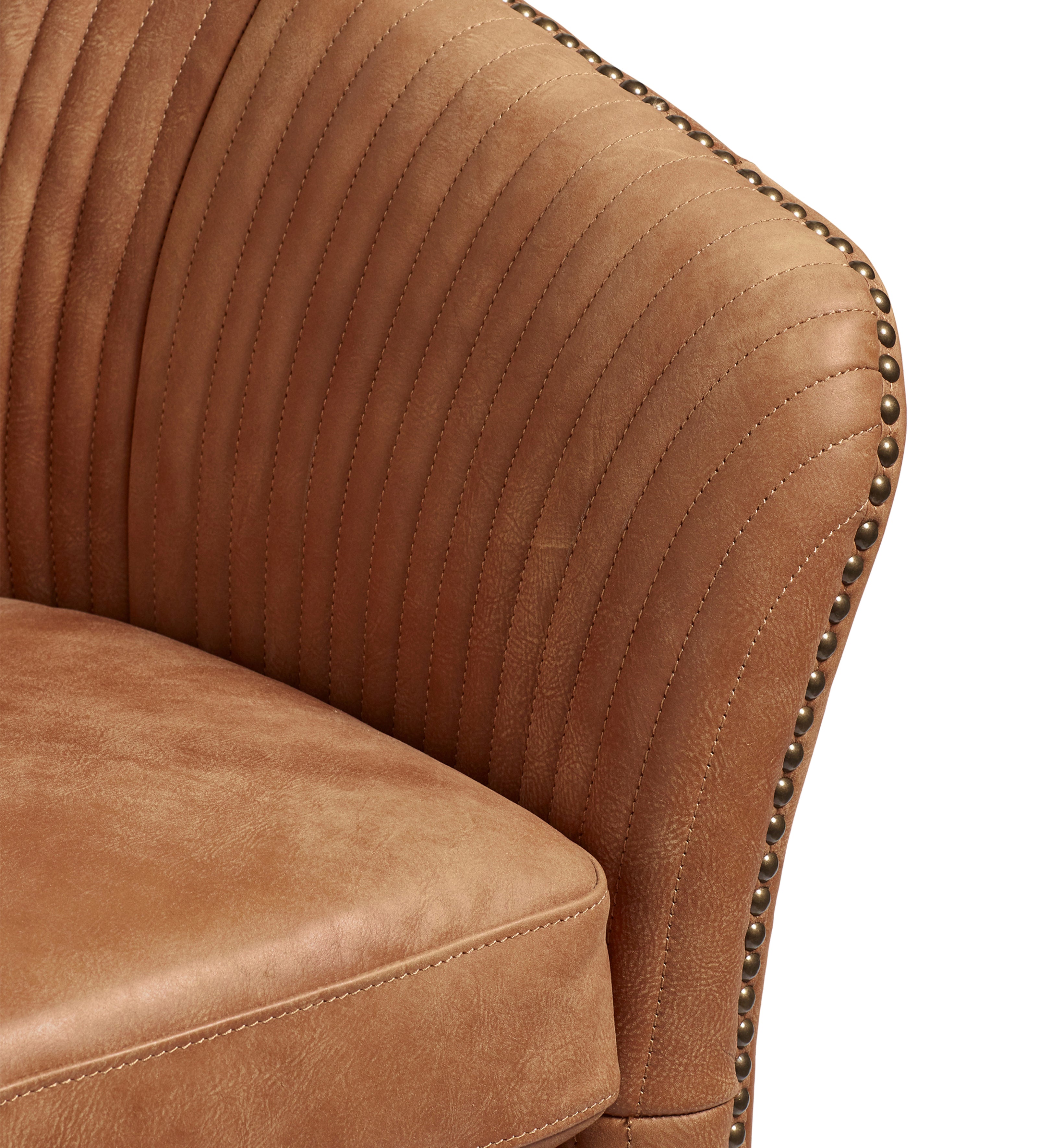 Crosby Leather 2-Seater Sofa - Hazelnut Brown