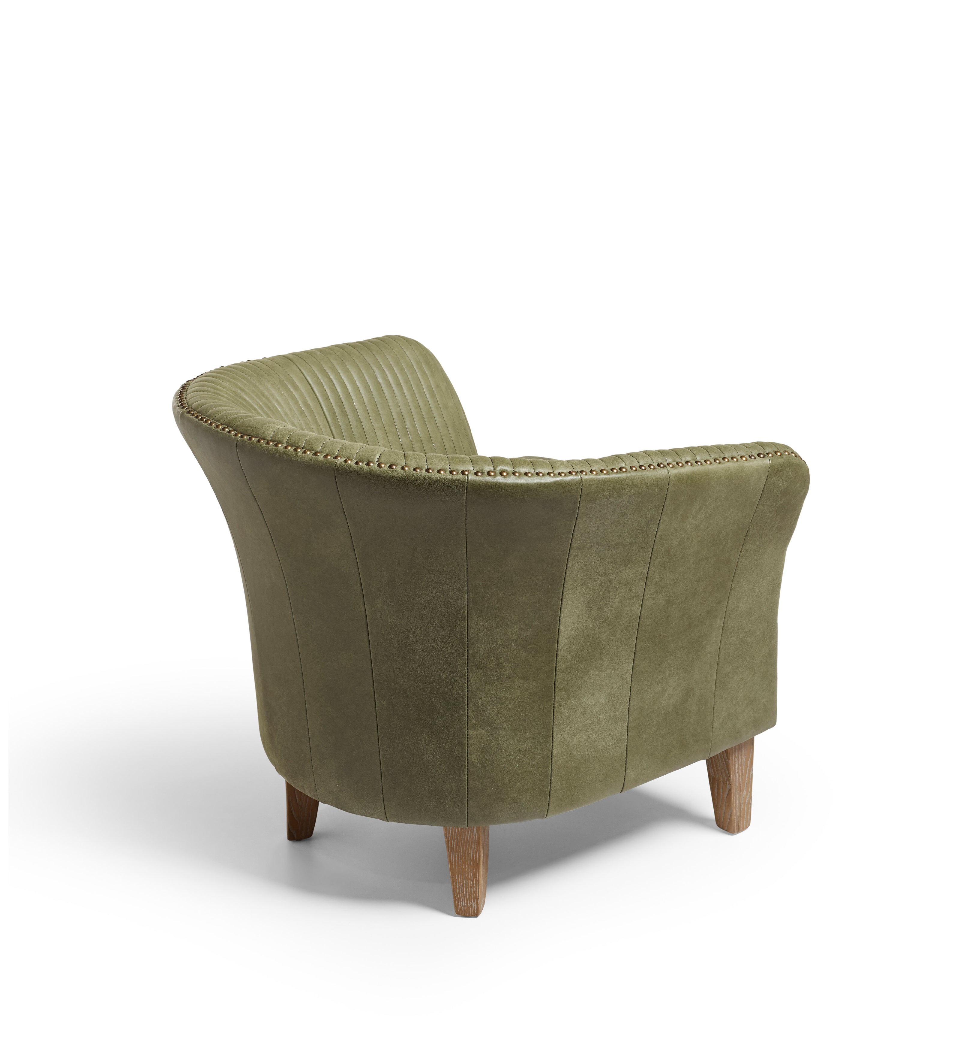 Crosby Leather Armchair - Spruce