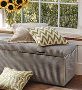 Crusoe Upholstered Ottoman - Charcoal