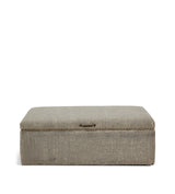 Crusoe Upholstered Ottoman - Charcoal