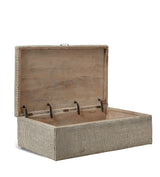 Crusoe Upholstered Ottoman - Charcoal