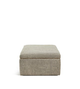 Crusoe Upholstered Ottoman - Charcoal