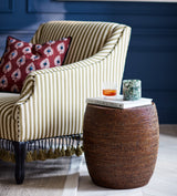 Damu Rattan Stool - Antique Brown