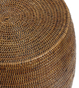 Damu Rattan Stool - Antique Brown