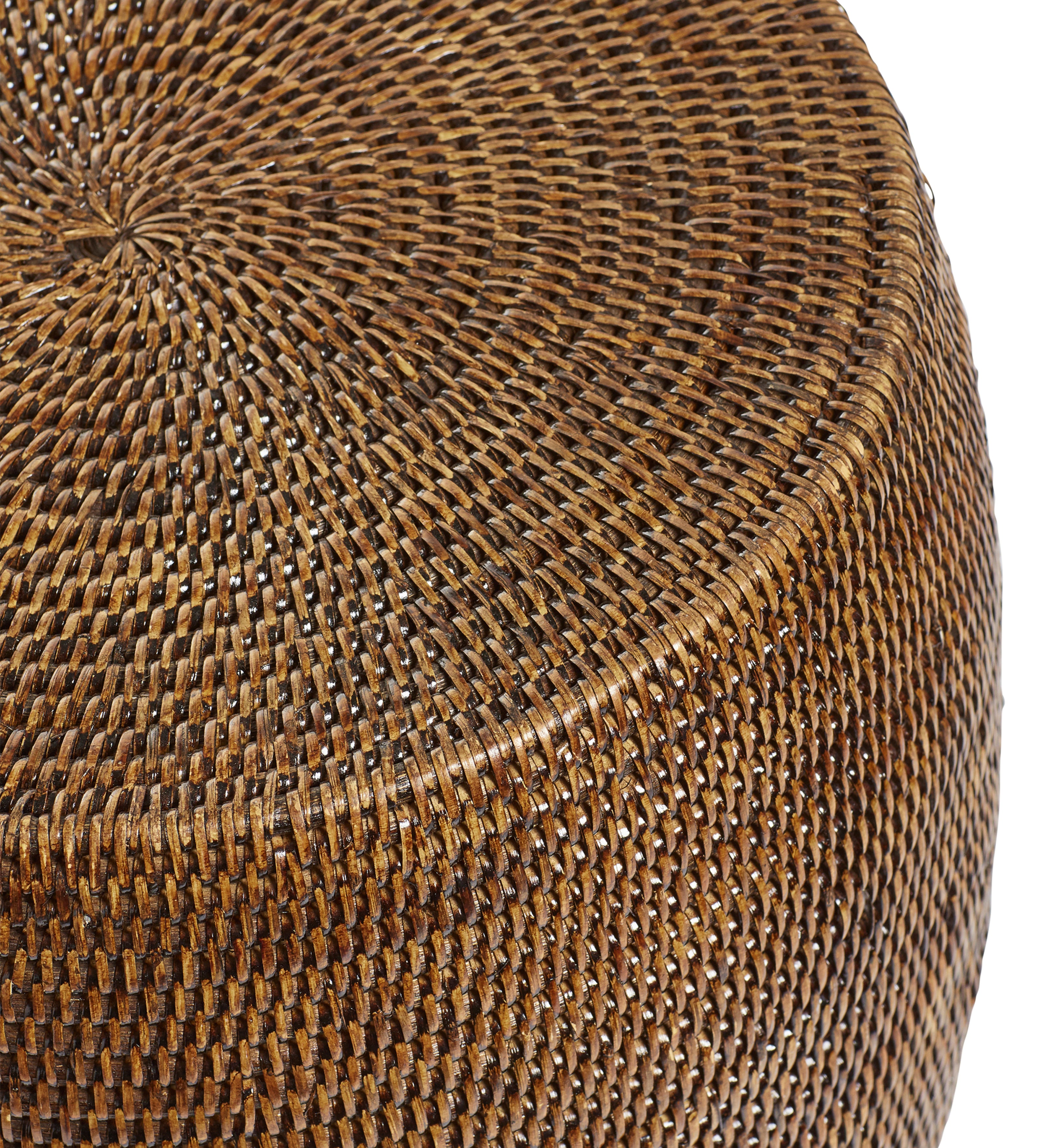 Damu Rattan Stool - Antique Brown