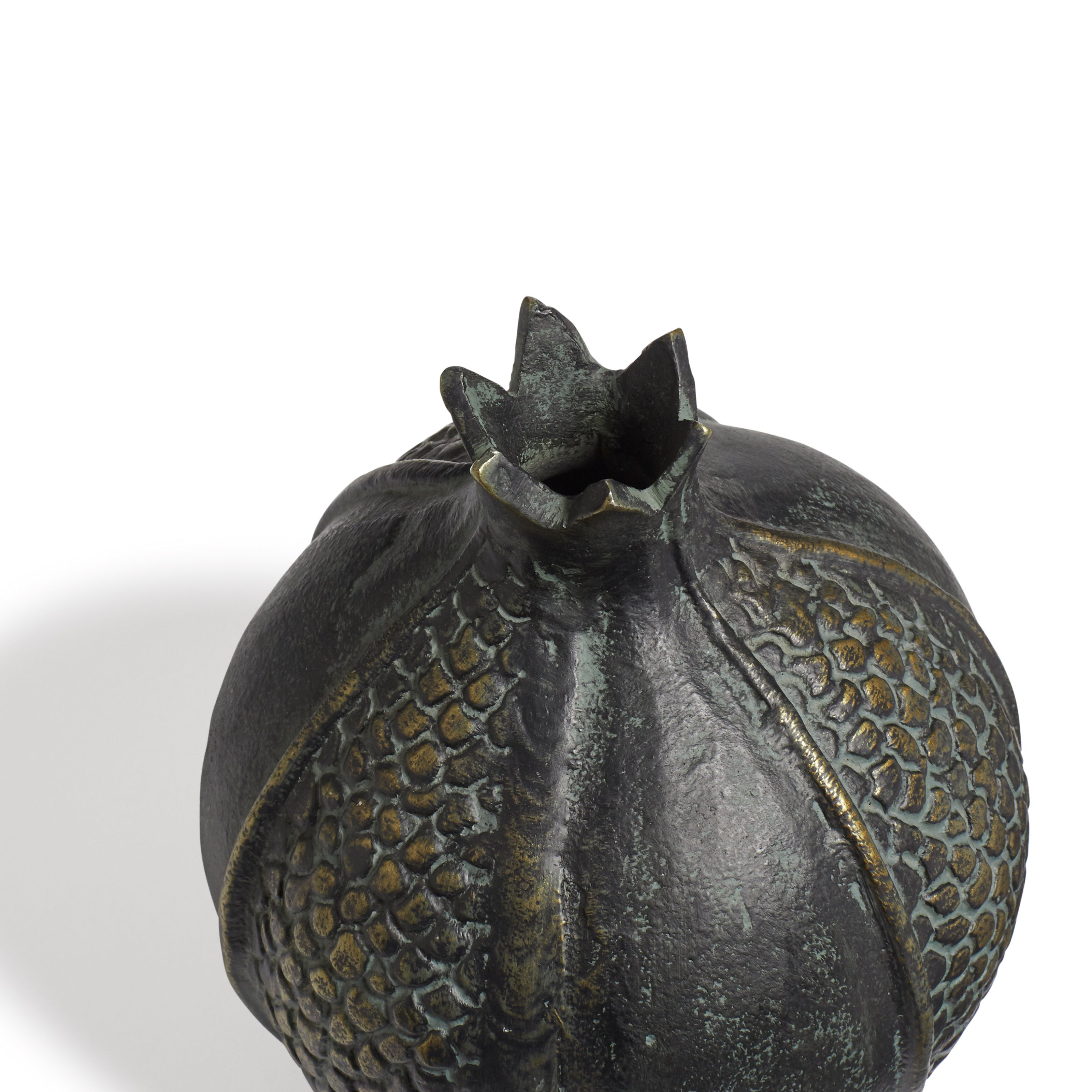 Decorative Pomegranate - Verdigris