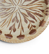 Dela Round Serving Platter - Brown