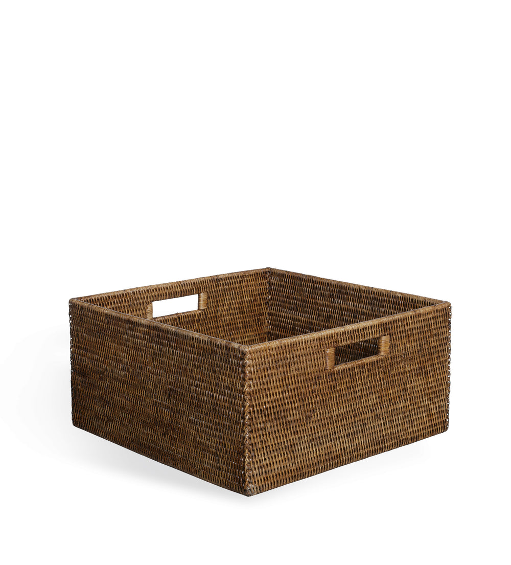 Delta Rattan Box - Brown