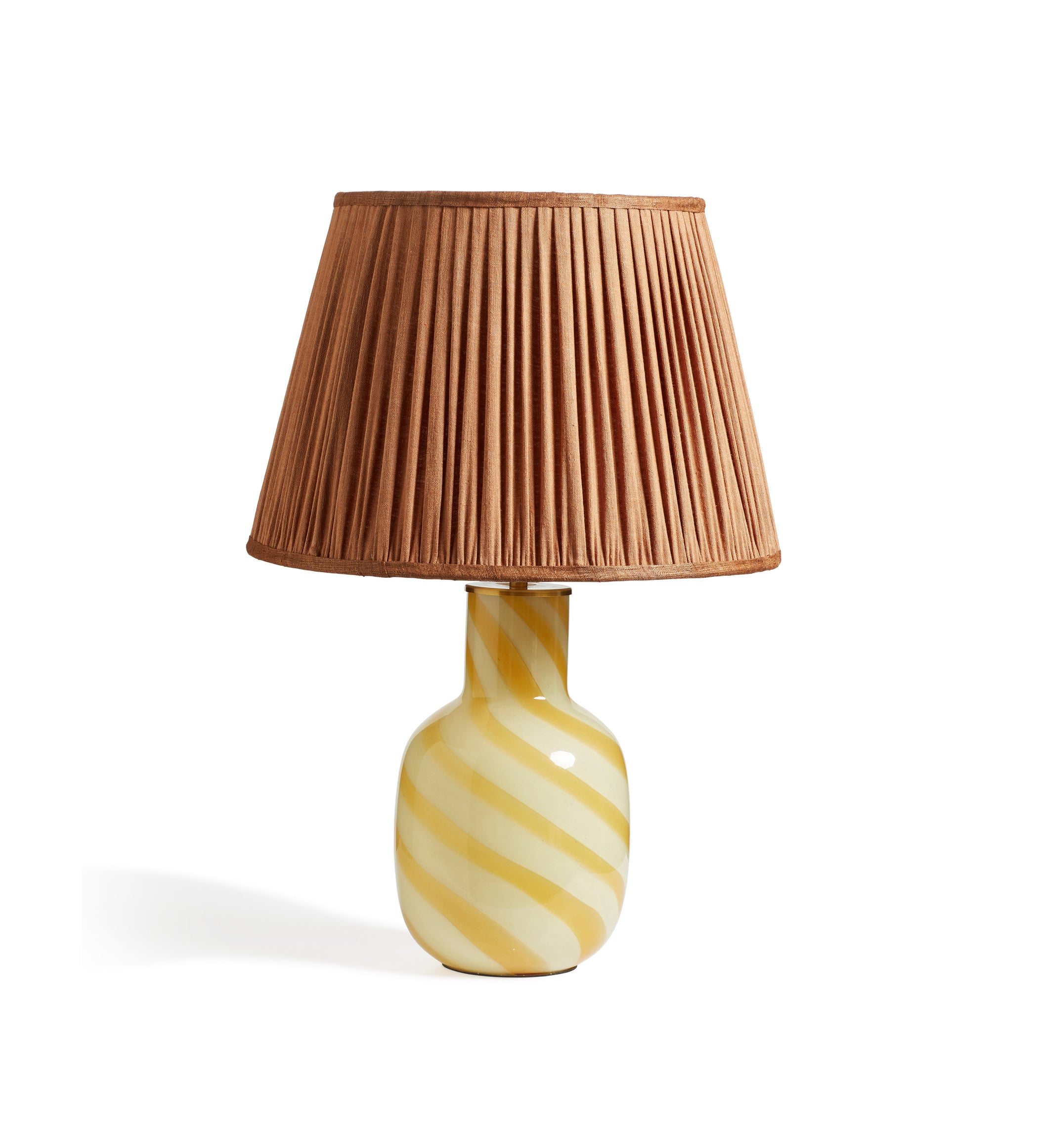 Dobson Glass Table Lamp - Yellow