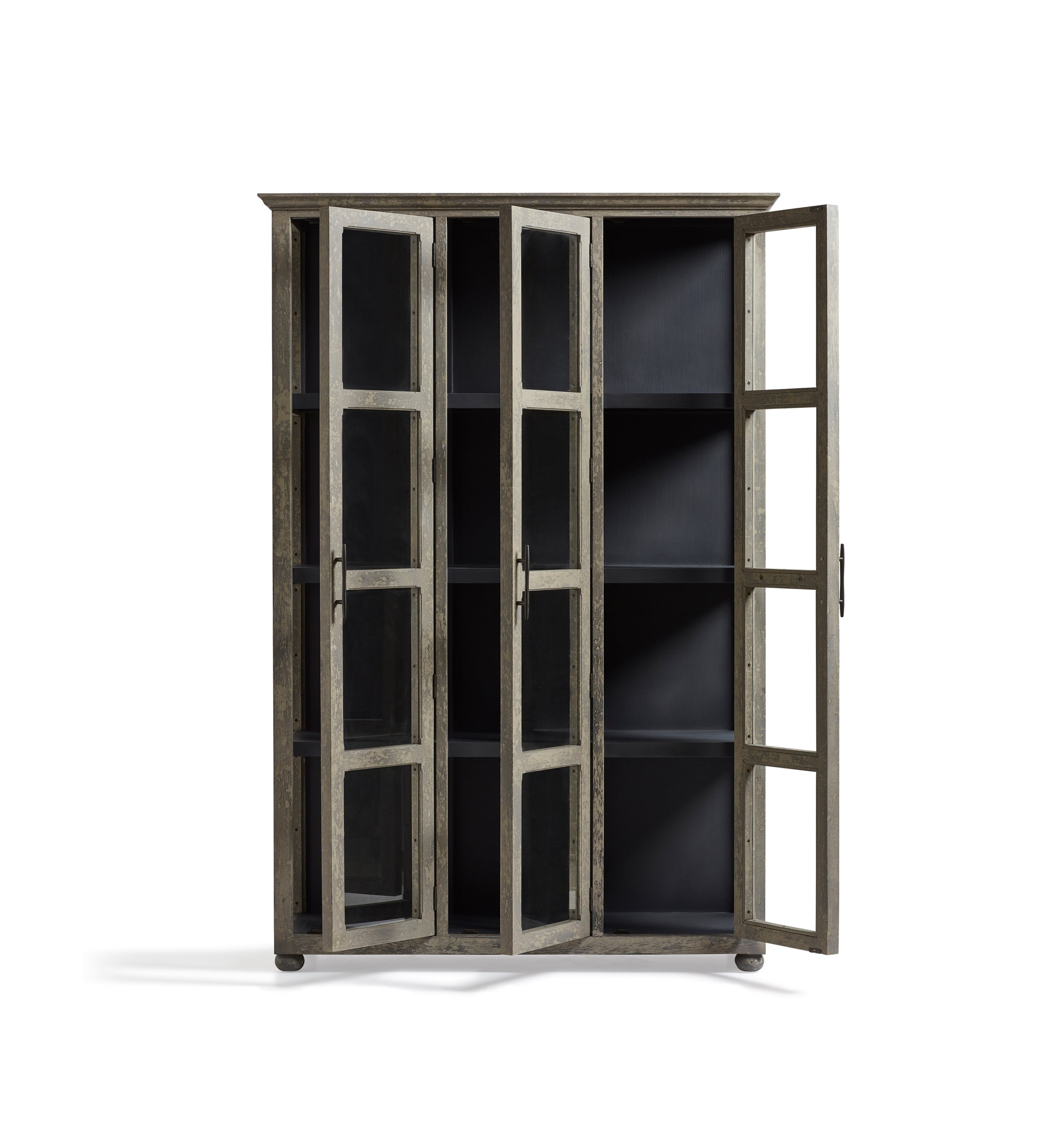 Docena Display Cabinet - Distressed Grey