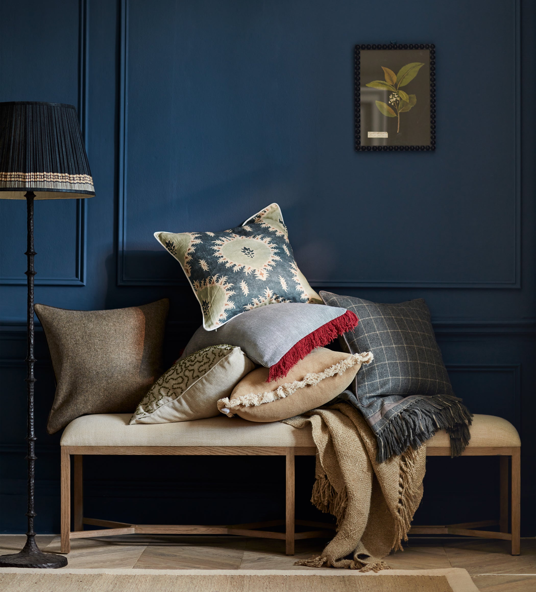 Drisana Cushion Cover - Sapphire