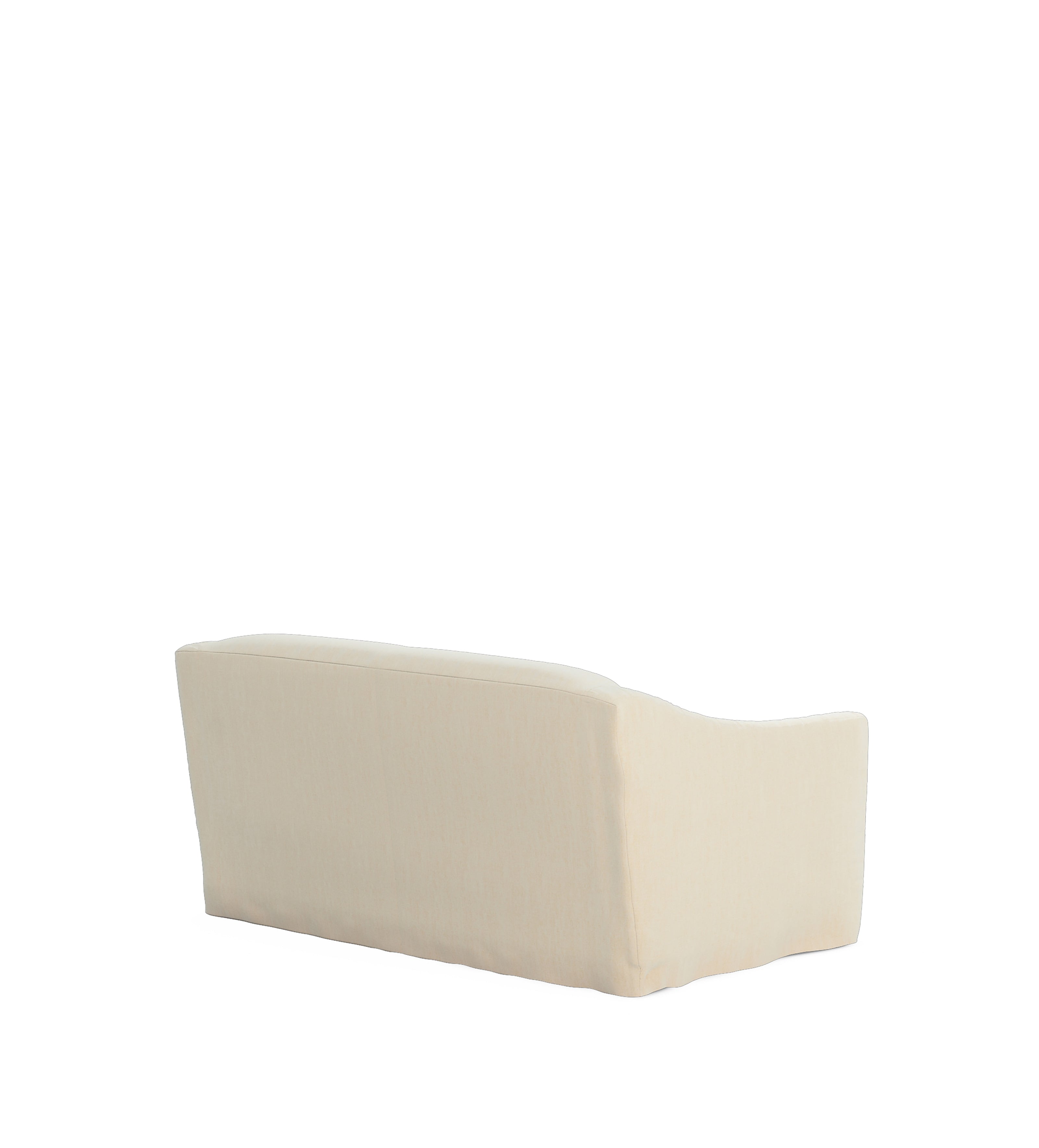 COVER ONLY - Egerton Clever Linen Loose Cover for 2-Seater Sofa - Dyed Oyster