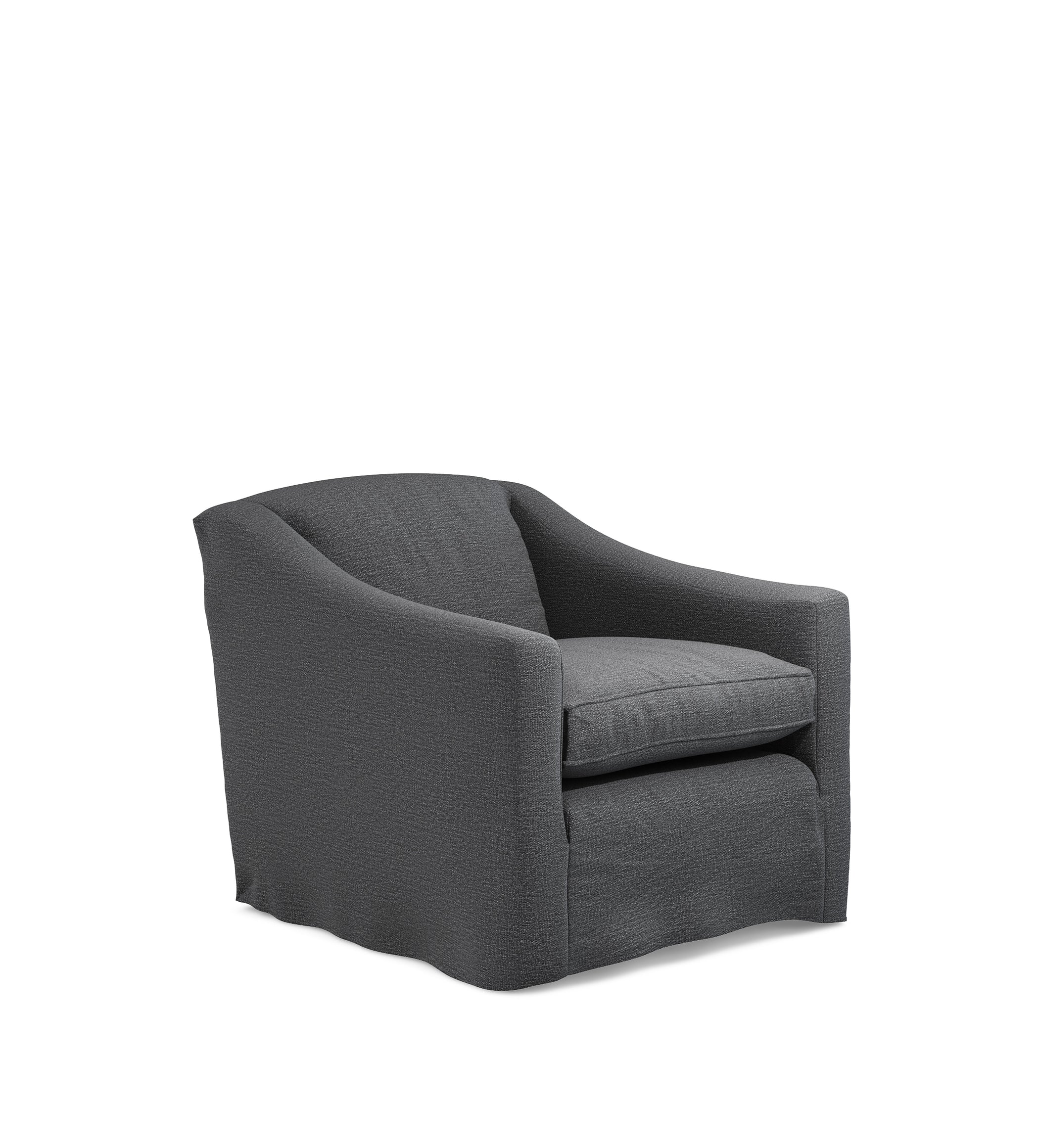 COVER ONLY - Egerton Clever Linen Loose Cover for Armchair - Anthracite