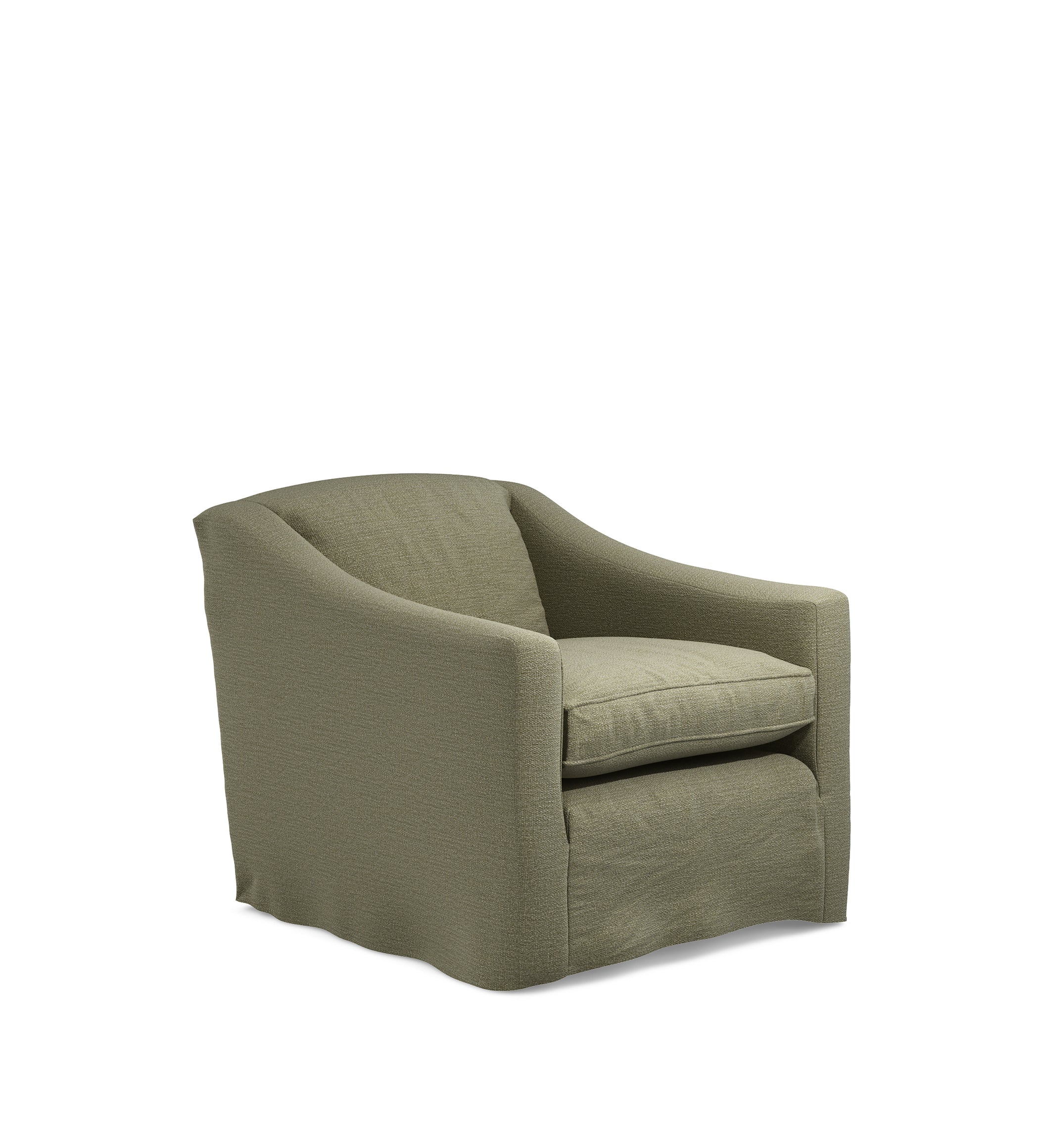 COVER ONLY - Egerton Clever Linen Loose Cover for Armchair - Dune Green