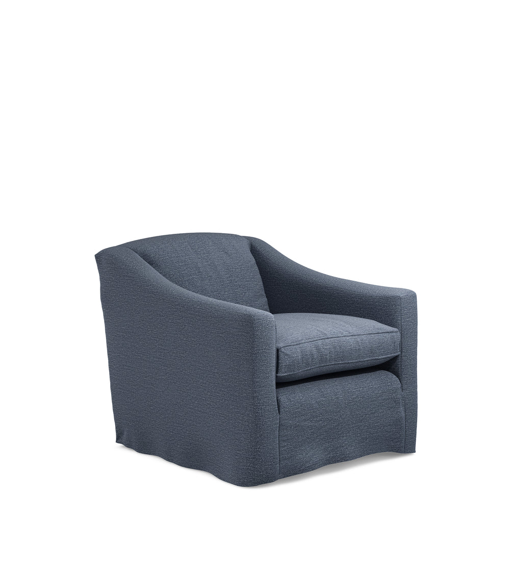 COVER ONLY - Egerton Clever Linen Loose Cover for Armchair - Petrol