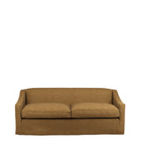 COVER ONLY - Egerton Laundered Linen Loose Cover for 3-Seater Sofa - Ochre