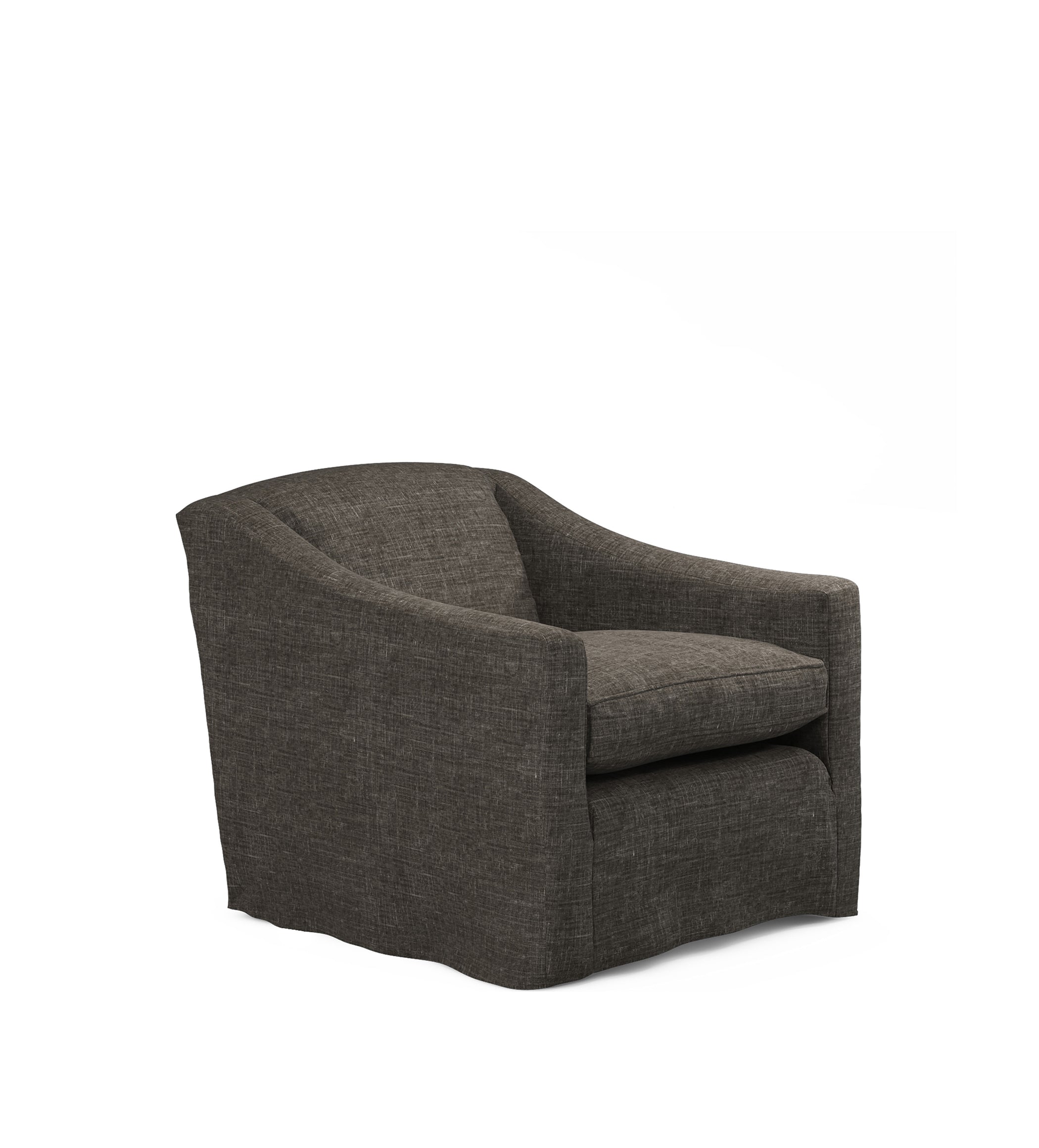 COVER ONLY - Egerton Laundered Linen Loose Cover for Armchair - Warm Grey