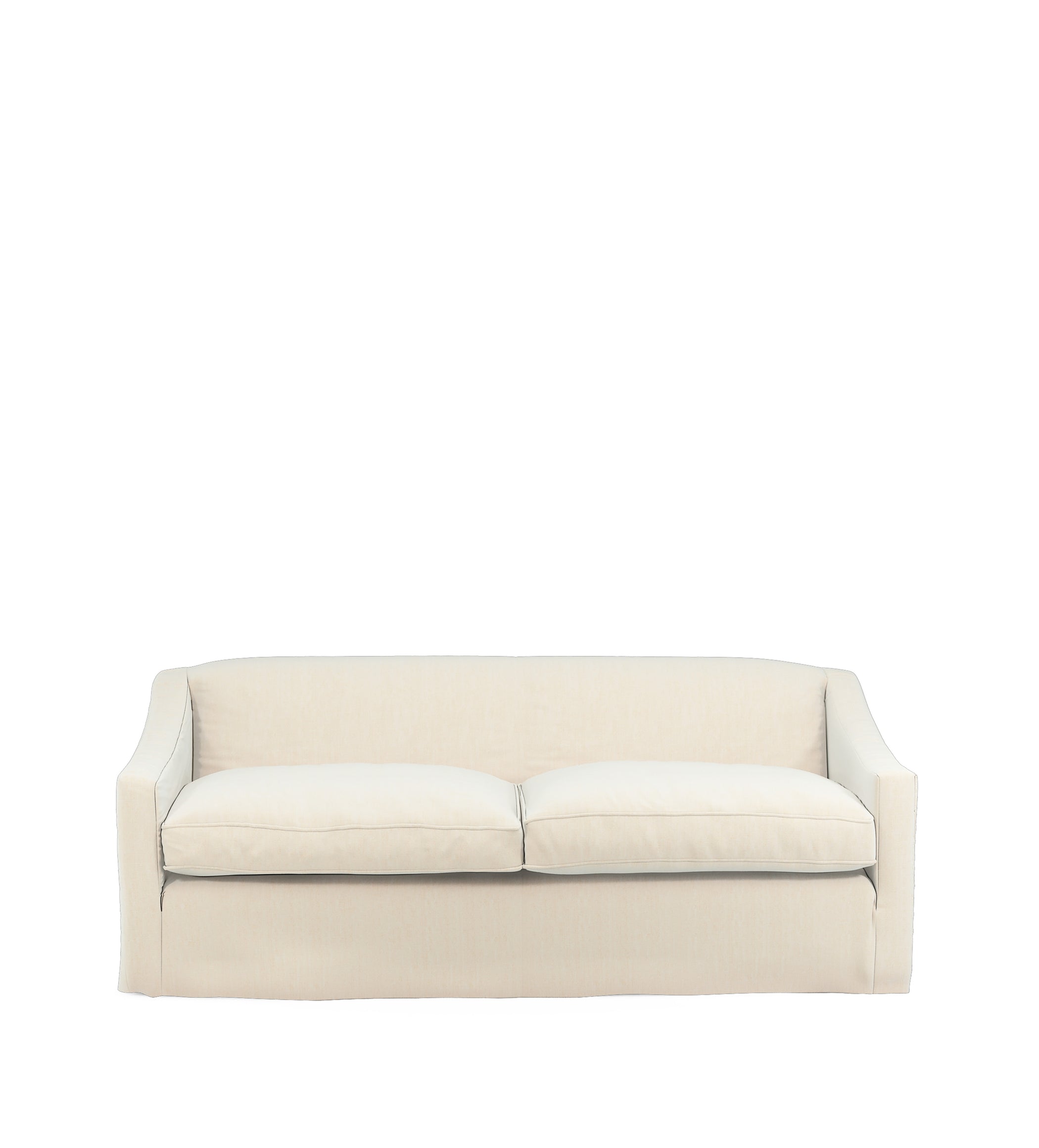 COVER ONLY - Egerton Stonewash Linen Loose Cover for 3-Seater Sofa - Dyed Oyster