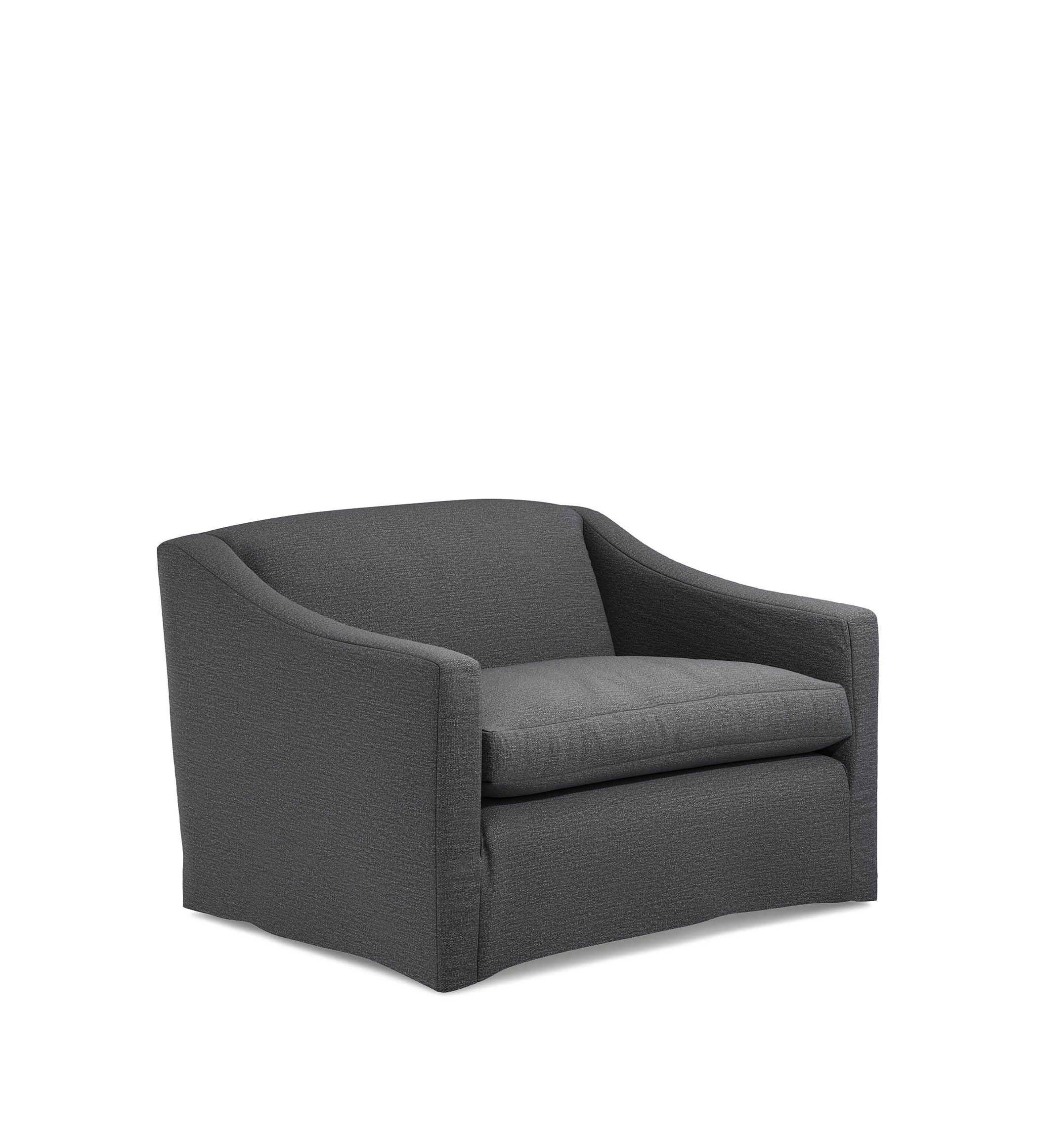 COVER ONLY - Egerton Clever Linen Loose Cover for Loveseat - Anthracite