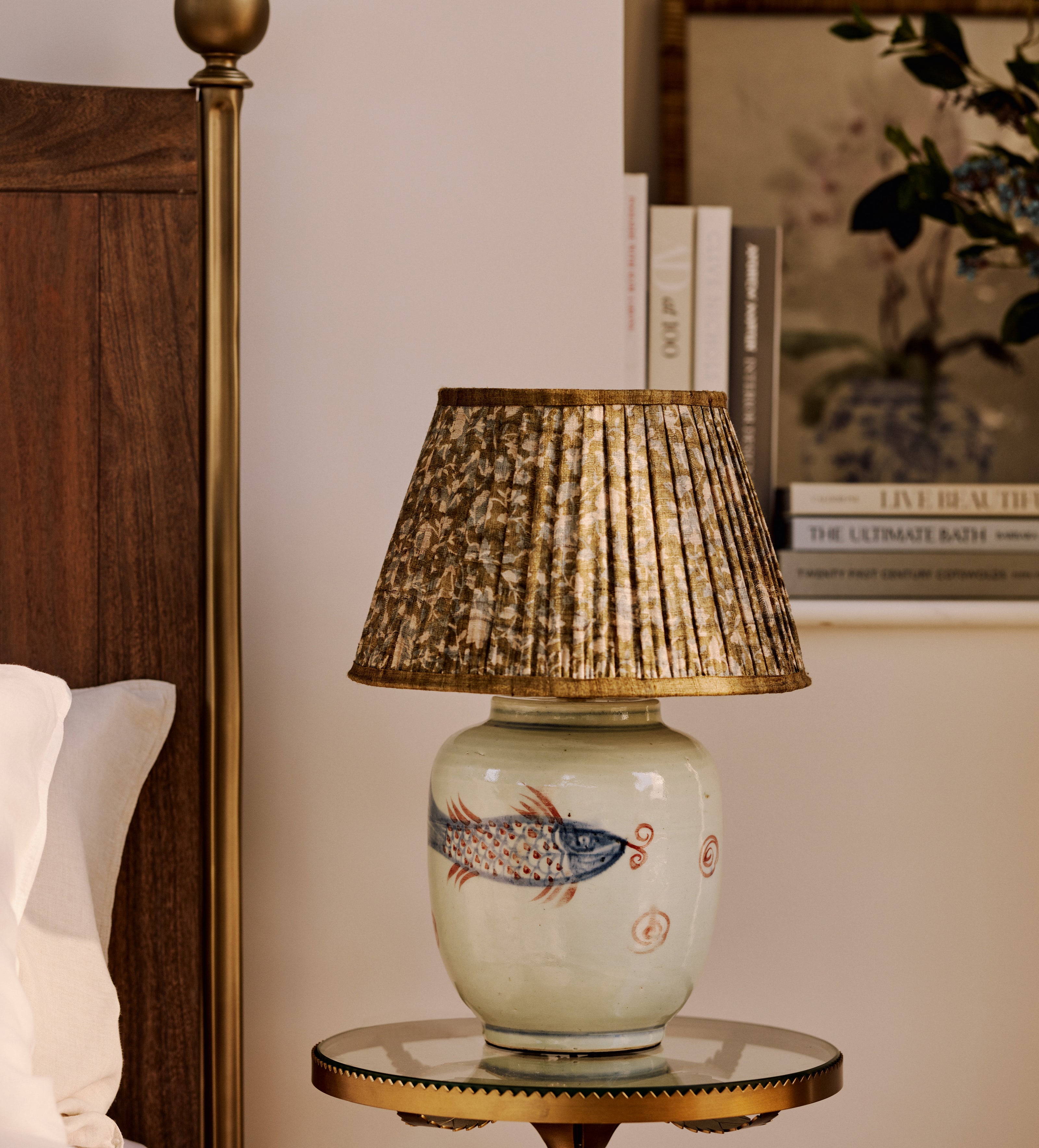 Eirys Lampshade 35cm - Dark Seafoam/Hemp